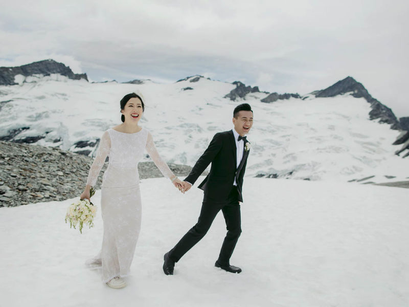emily adamson elopement-snow-glacier-queenstown