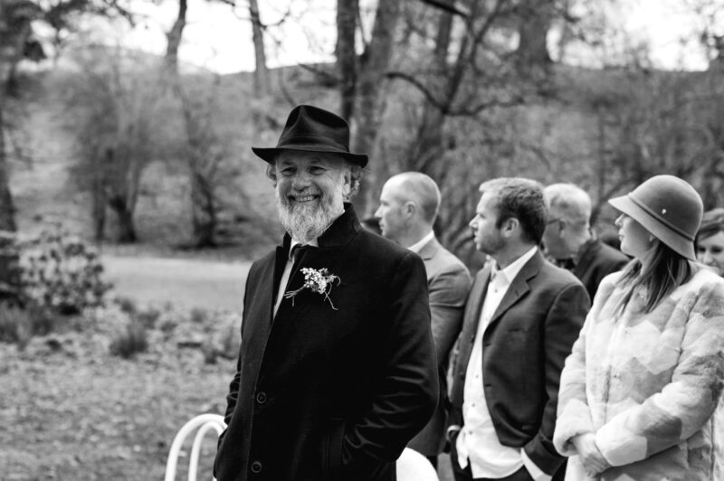 Father of the Groom smiling a huge grin