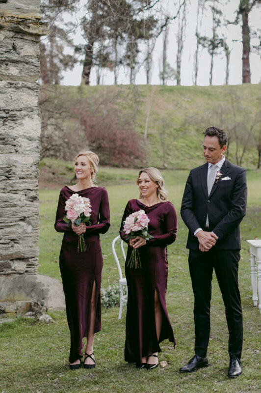 Bridesmaids and bridesman
