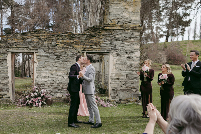 Liam and Steve share a first kiss