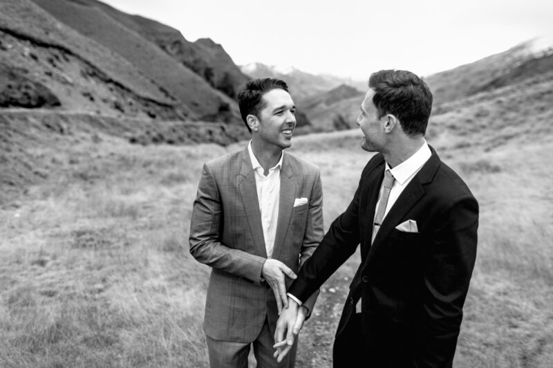 Liam and Steve portrait at Skippers canyon