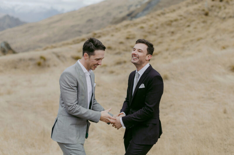 Liam and Steve portrait at Skippers canyon natural moment