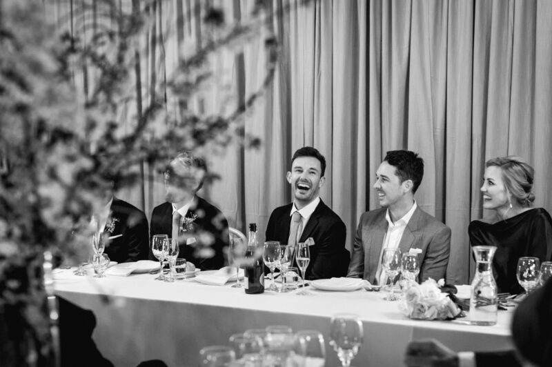 Liam and Steve enjoying speeches