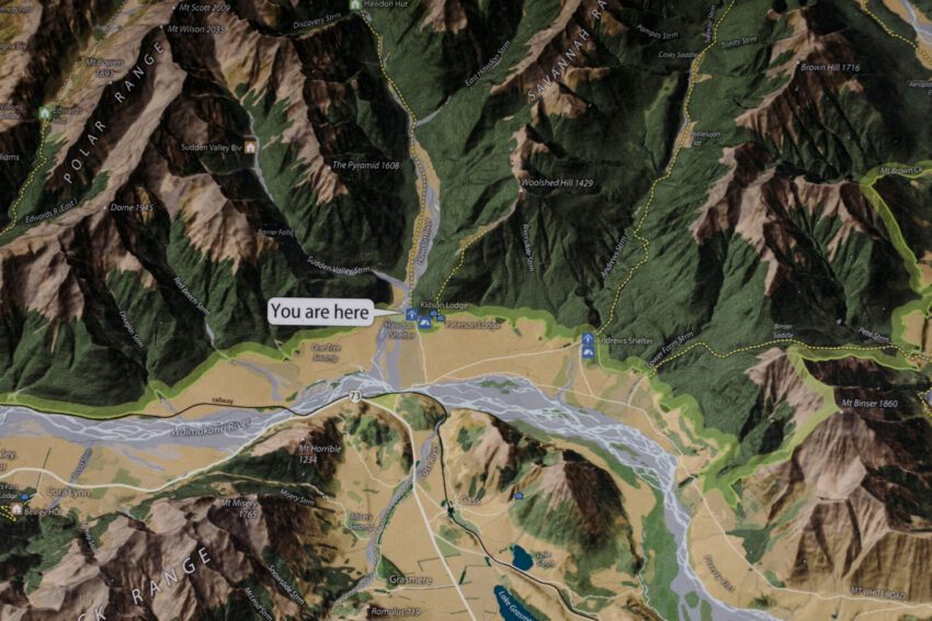 Close up of Map
