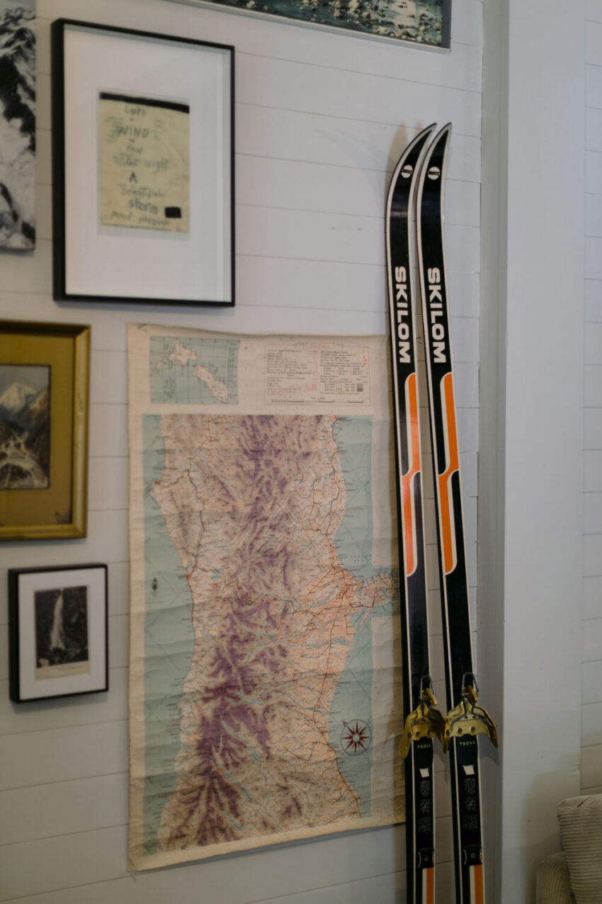 Interior wall in hut