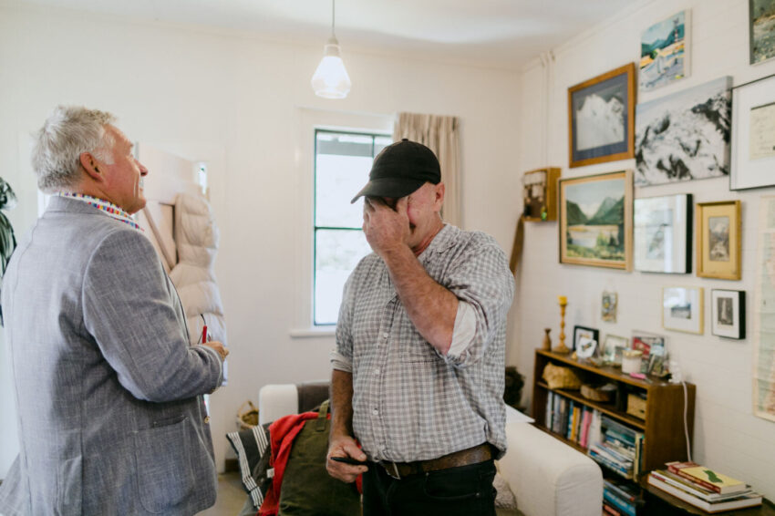 Mans emotional reaction to bride