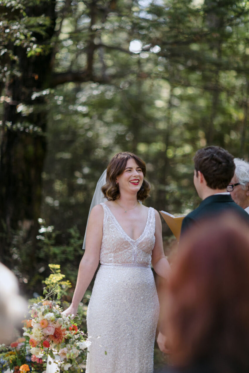 Bride during ceremony