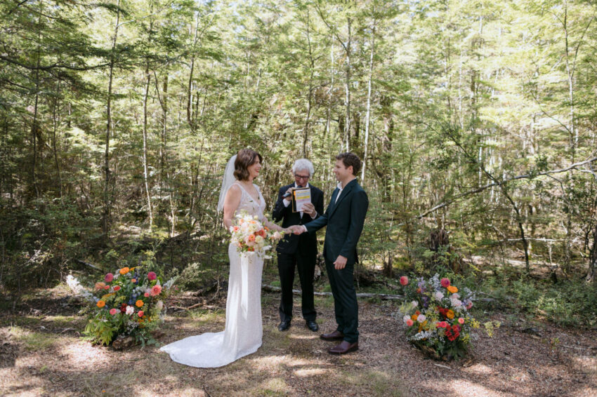 Bride and Groom during ceremony
