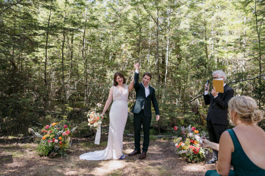 Celebrating the first kiss