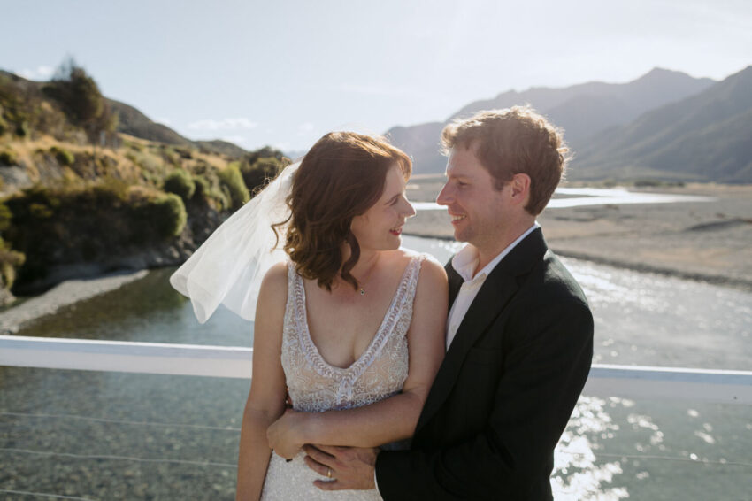 Close up of Bride and Groom
