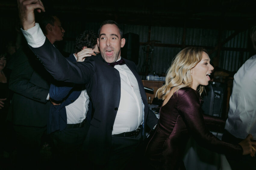 funny moment on the dancefloor with guests