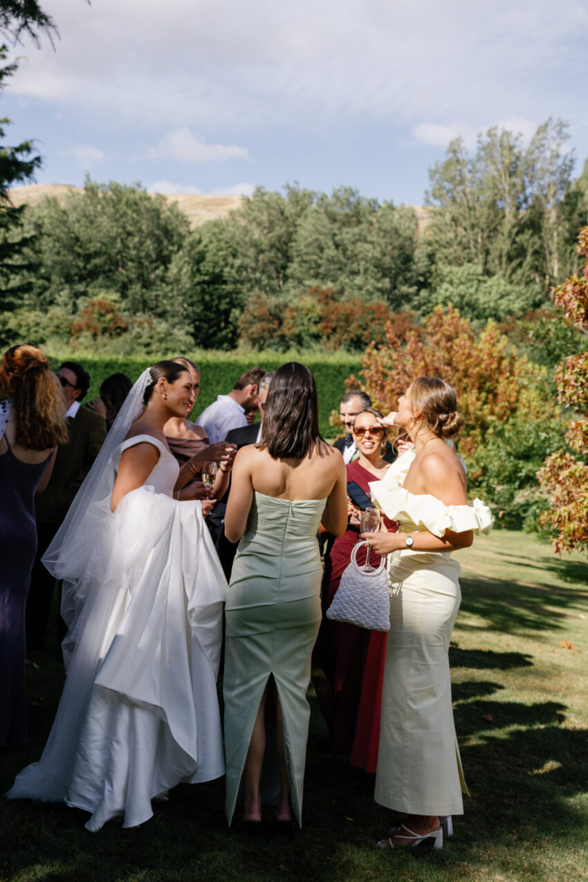 wide shot of guests
