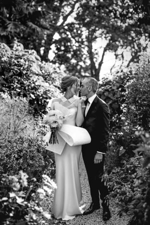 Bride and groom about to kiss - New Zealand wedding photographer